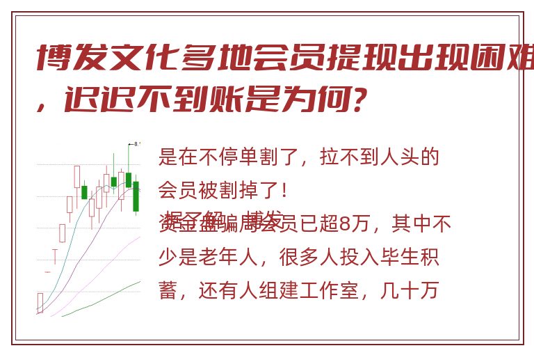 博发文化多地会员提现出现困难，迟迟不到账是为何？