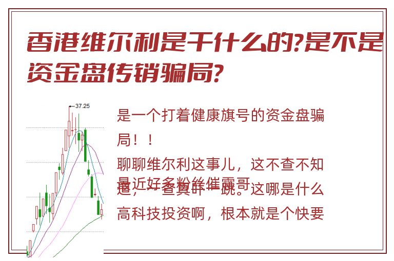 香港维尔利是干什么的？是不是资金盘传销骗局？