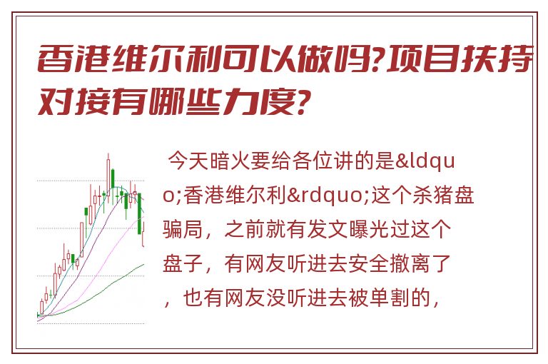 香港维尔利可以做吗？项目扶持对接有哪些力度？
