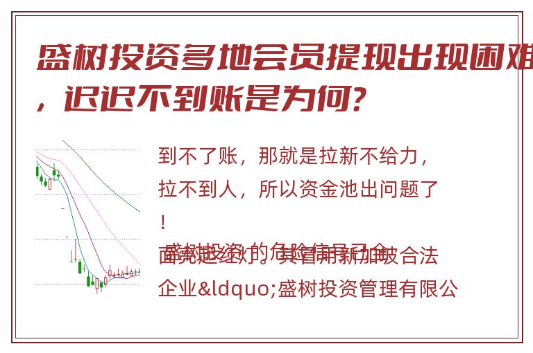 盛树投资多地会员提现出现困难，迟迟不到账是为何？