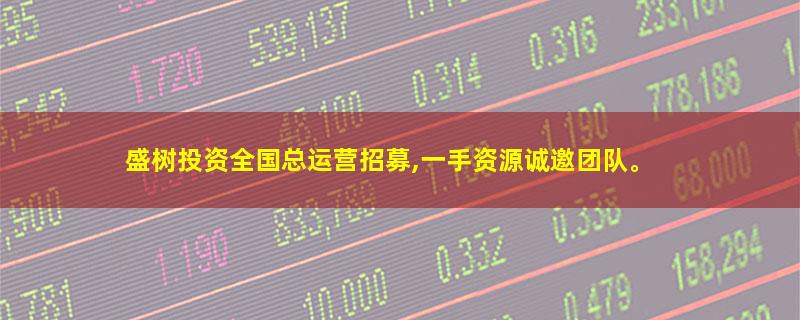 盛树投资全国总运营招募,一手资源诚邀团队。.jpg 盛树投资.jpg